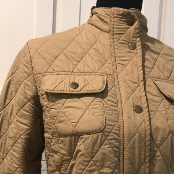 Vintage Barbour Jacket Quilted Utility Field Chore Coat Luxe. Too tight for me - Picture 2 of 12